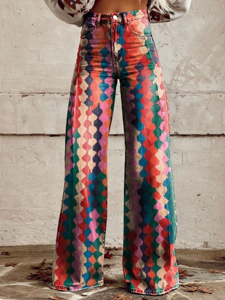 Kaia | Bohemian Flow Hose mit weitem Bein