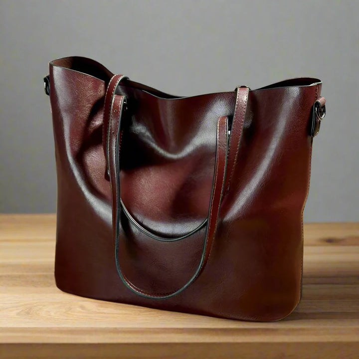 Nica | Vintage Leder Schulterhandtasche