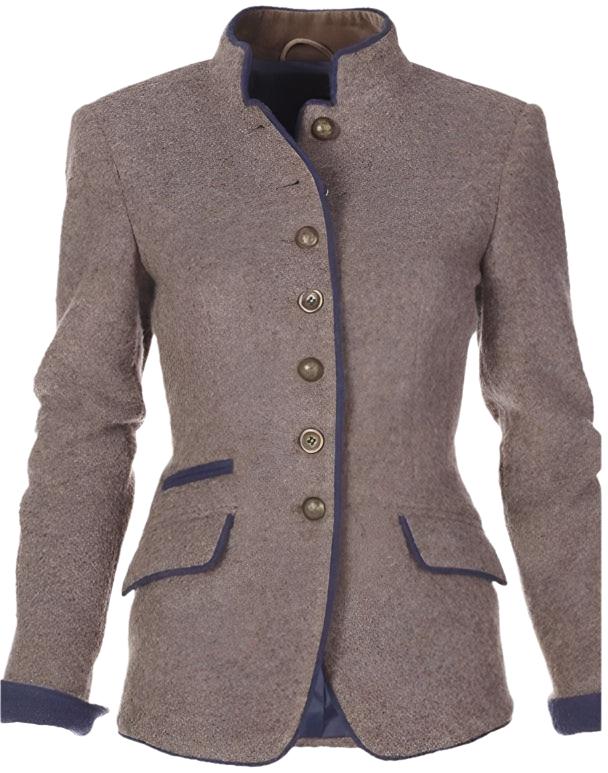 Victoria - Elegante Strickjacke mit hohem Kragen