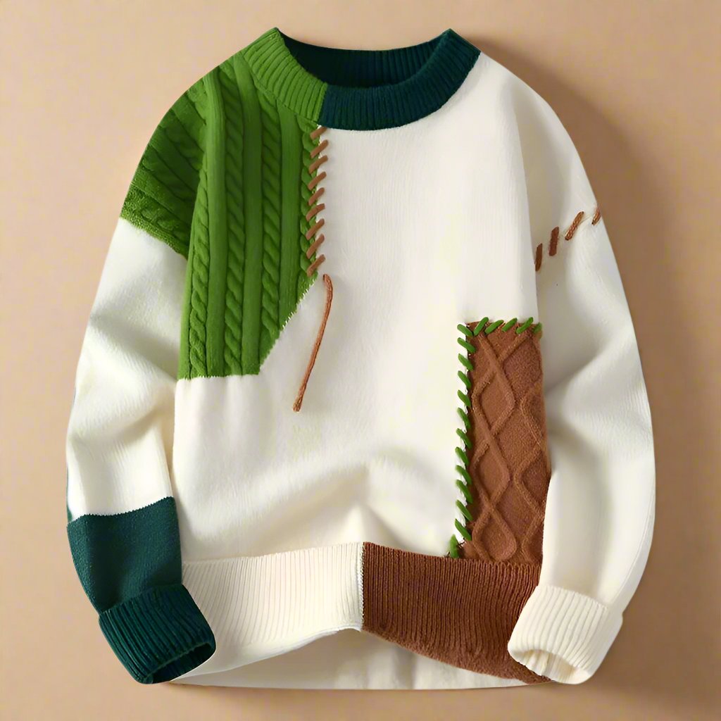 Will - Pullover mit Patchwork-Design