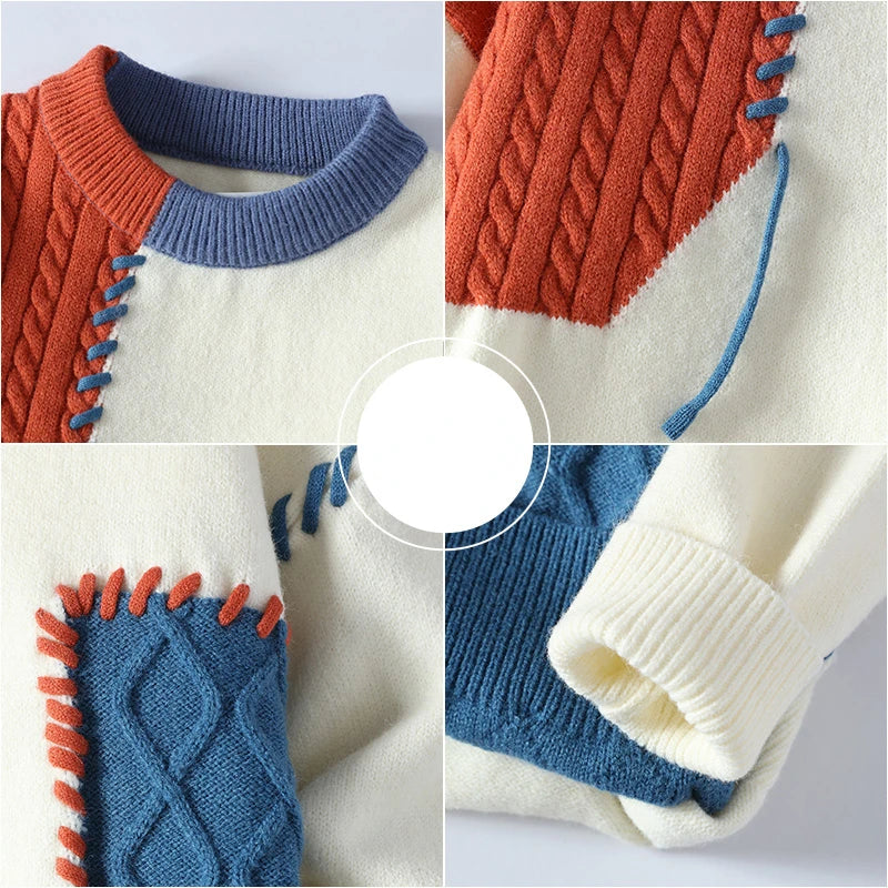 Will - Pullover mit Patchwork-Design